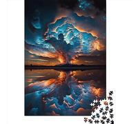 Adult Jigsaw Puzzle Sunset Beach Storm Jigsaw Puzzles for Adults Educational Game Challenge Toy 1000pcs (38x26cm)