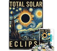 Adult Jigsaw Puzzle Total Eclipse Van Gogh 1000pcs (38x26cm) Challenge | Enjoy a rainy-day activity for adults during holidays for patient puzzling.