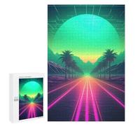 Adult Jigsaw Puzzle1000 PCS Abstract Synthwave Dreams Puzzles for Adults Relaxing Games Improve Memory Deal As Gifts for The Whole Family 1000 PCS