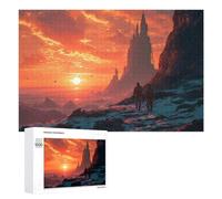 Adult Jigsaw Puzzle1000 PCS Astronaut Unknown Planet Teenagers Puzzles Brain Teaser Game Improve Memory Help The Brain Exercise 1000 PCS