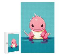 Adult Jigsaw Puzzle1000 PCS Axolotl Animal Fantasy Jigsaw Puzzle Brain Teaser Game Pattern Assembly Unique Birthday And Gifts 1000 PCS