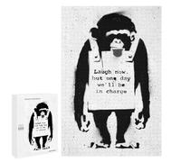 Adult Jigsaw Puzzle1000 PCS Banksy Monkey Graffiti Jigsaw Puzzle Brain Teaser Game Pattern Assembly Unique Birthday And Gifts 1000 PCS