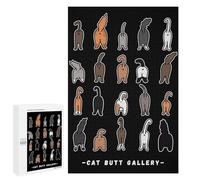 Adult Jigsaw Puzzle1000 PCS Cat Butt Funny Toilet Puzzles for Adults Relaxing Games Improve Memory Deal As Gifts for The Whole Family 1000 PCS