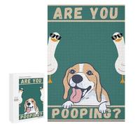 Adult Jigsaw Puzzle1000 PCS Dog Duck Are Pooping Jigsaw Puzzle Brain Teaser Game Pattern Assembly Unique Birthday And Gifts 1000 PCS