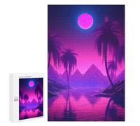 Adult Jigsaw Puzzle1000 PCS Dreamy Synthwave Horizons Puzzles for Adults Relaxing Games Improve Memory Deal As Gifts for The Whole Family 1000 PCS