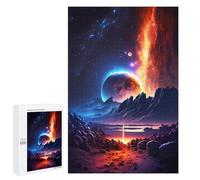 Adult Jigsaw Puzzle1000 PCS Edge Of Galaxy Landscape Jigsaw Puzzle Brain Teaser Game Pattern Assembly Unique Birthday And Gifts 1000 PCS