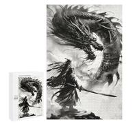 Adult Jigsaw Puzzle1000 PCS Loyal Dragon Ink Wash Puzzles for Adults Relaxing Games Improve Memory Deal As Gifts for The Whole Family 1000 PCS