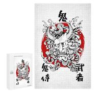 Adult Jigsaw Puzzle1000 PCS Oni Mask Jigsaw Puzzle Brain Teaser Game Pattern Assembly Unique Birthday And Gifts 1000 PCS