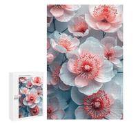 Adult Jigsaw Puzzle1000 PCS Peony Flowers Jigsaw Puzzle Brain Teaser Game Pattern Assembly Unique Birthday And Gifts 1000 PCS