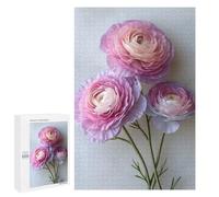 Adult Jigsaw Puzzle1000 PCS Purple Ranunculus Flowers Puzzles for Adults Relaxing Games Improve Memory Deal As Gifts for The Whole Family 1000 PCS