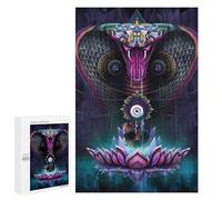 Adult Jigsaw Puzzle1000 PCS Serpent's Eye Lotus Teenagers Puzzles Brain Teaser Game Home Decoration Unique Birthday And Gifts 1000 PCS