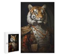 Adult Jigsaw Puzzle1000 PCS Tiger King Painting Style Jigsaw Puzzle Brain Teaser Game Pattern Assembly Unique Birthday And Gifts 1000 PCS