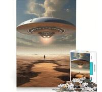 Adult Jigsaw Puzzle1000 Pieces Alone on The Arid Plain, Educational Games, Fun at Home Activities, Every Piece Is Unique 38x26cm