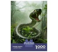 Adult Jigsaw Puzzle1000 Pieces Amazon Rainforest Snake Puzzle for Adults Anti-Stress Toys Improve Memory Deal As Gifts for The Whole Family 52x38cm/1000pcs