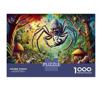 Adult Jigsaw Puzzle1000 Pieces Amazon Rainforest Spider Adult Puzzles Relaxing Games Hand Speed Race Deal As Gifts for The Whole Family 52x38cm/1000pcs