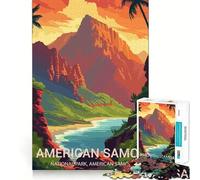 Adult Jigsaw Puzzle1000 Pieces American Samoa Premium Cut Play Focus Fun Game Idle Fun Time Xmas Leisure Gift (38x26cm)