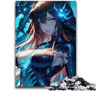 Adult Jigsaw Puzzle1000 Pieces Anime Female Warrior Difficult Challenge for Educational Game Secret Santa Gifts 38x26cm