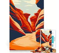 Adult Jigsaw Puzzle1000 Pieces Antelope Canyon Arizona Exact Cut Art Brain Activity Fun Relax Time Game Christmas Home Art (38x26cm)