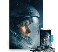 Adult Jigsaw Puzzle1000 Pieces Astronaut in A Blizzard Flawless Fit Art Smart Play Gift Slow Game Play Christmas Art Gift (38x52cm)