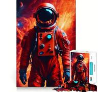 Adult Jigsaw Puzzle1000 Pieces Astronaut Supernova Premium Cut Play Focus Fun Game Idle Fun Time Xmas Leisure Gift (38x52cm)