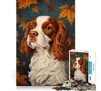 Adult Jigsaw Puzzle1000 Pieces Autumn Canine Elegance Exact Cut Art Brain Activity Fun Relax Time Game Christmas Home Art (38x52cm)