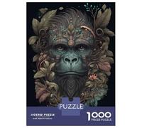 Adult Jigsaw Puzzle1000 Pieces Baboon Wild Animal Unreal Adult Puzzles Relaxing Games Hand Speed Race Deal As Gifts for The Whole Family 52x38cm/1000pcs