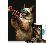 Adult Jigsaw Puzzle1000 Pieces Balinese Trumpet Exact Cut Art Brain Activity Fun Relax Time Game Christmas Home Art (38x26cm)