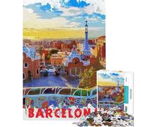 Adult Jigsaw Puzzle1000 Pieces Barcelona Jigsaw Puzzle Hands-on Game Difficult Challenge Deal As Gifts for The Whole Family (size 50x75cm)