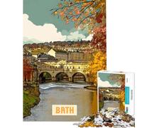 Adult Jigsaw Puzzle1000 Pieces Bath for Educational Game Challenge Toy Family Games Difficult Challenge Gifts Ideas (size 38x26cm)