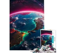 Adult Jigsaw Puzzle1000 Pieces Beautiful Earth from Space 1000 Jigsaw Puzzle Toy Wall Decor For Family Fun Birthday And Unique Gifts (38x26cm)
