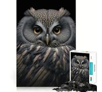 Adult Jigsaw Puzzle1000 Pieces Beautiful Owl Portrait Premium Cut Fun Mind Exercise Toy Chill Game Play Birthday Decor Gift (38x52cm)