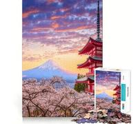 Adult Jigsaw Puzzle1000 Pieces Beautiful View Mt Fuji Premium Cut Fun Mind Exercise Toy Chill Game Play Birthday Decor Gift (38x26cm)