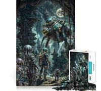 Adult Jigsaw Puzzle1000 Pieces Beyond Alien Frontiers Premium Cut Fun Mind Exercise Toy Chill Game Play Birthday Decor Gift (38x26cm)