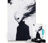 Adult Jigsaw Puzzle1000 Pieces Black And White Phantom Premium Cut Fun Mind Exercise Toy Chill Game Play Birthday Decor Gift (50x75cm)