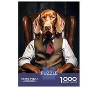 Adult Jigsaw Puzzle1000 Pieces Boss Vizsla Puzzles for Adults Relaxing Games Staycation Kill Time for Birthday, Chrismas 52x38cm/1000pcs