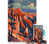 Adult Jigsaw Puzzle1000 Pieces Bryce Canyon Utah Art Flawless Edge Fun Mental Focus Game Quiet Fun Play Xmas Decor Gift (38x52cm)