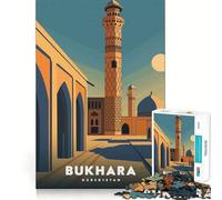 Adult Jigsaw Puzzle1000 Pieces Bukhara Uzbekistan Flawless Edge Fun Mental Focus Game Quiet Fun Play Xmas Decor Gift (38x26cm)