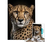 Adult Jigsaw Puzzle1000 Pieces Cheetah AI Generative for Educational Game Challenge Toy Relax Games Stress Reliever Birthday Gifts (Size 75x50cm)