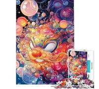 Adult Jigsaw Puzzle1000 Pieces Colorful Dragon Jigsaw Puzzle Hands-on Game Difficult Challenge Deal As Gifts for The Whole Family (size 38x26cm)