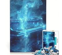 Adult Jigsaw Puzzle1000 Pieces Cosmic Blue Grand Piano, Educational Game, Decompressing Intellectual, Birthday And Unique Gifts 50x75cm