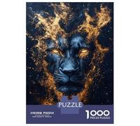 Adult Jigsaw Puzzle1000 Pieces Cosmic Lion Portrait Adult Jigsaw Puzzle Family Games Pattern Assembly Deal As Gifts for The Whole Family 70x50cm/1000pcs