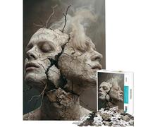 Adult Jigsaw Puzzle1000 Pieces Cracked Souls Ascend Fun at Home Activities, Difficult Challenge Home Decoration Toys for Ages 14 And over (50x75cm)