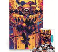 Adult Jigsaw Puzzle1000 Pieces Crazy Jester, Practical Game, Staycation Kill Time, with Matching Poster And Trivia Sheet 50x75cm