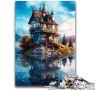 Adult Jigsaw Puzzle1000 Pieces Cute Palace Difficult Challenge for Educational Game Secret Santa Gifts 38x26cm