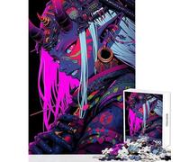 Adult Jigsaw Puzzle1000 Pieces Cyberpunk Oni Warrior Practical Game for The Whole Family Home Decoration Toys Train Your Brain And Hands (38X52CM)
