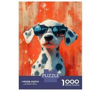 Adult Jigsaw Puzzle1000 Pieces Dalmatian Cool Puzzles for Adults Relaxing Games Staycation Kill Time for Birthday, Chrismas 38x26cm/1000pcs
