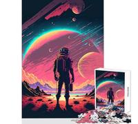 Adult Jigsaw Puzzle1000 Pieces Discovering New Worlds Educational Toy Art Work Gift Educational Game with Matching Poster And Trivia Sheet Size 38x52cm