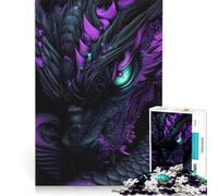Adult Jigsaw Puzzle1000 Pieces Dragon Eye Close-Up, Practical Game, Staycation Kill Time, with Matching Poster And Trivia Sheet 50x75cm