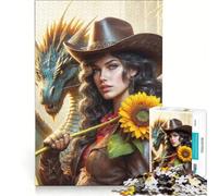 Adult Jigsaw Puzzle1000 Pieces Dragons Dawn, Practical Game, Staycation Kill Time, with Matching Poster And Trivia Sheet 38x26cm