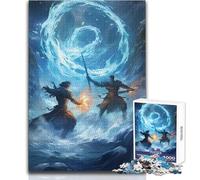 Adult Jigsaw Puzzle1000 Pieces Elemental Ninja Combat Perfect for Calm Leisure Hours High Grade Precise Cut Play Toy Size 50x75cm